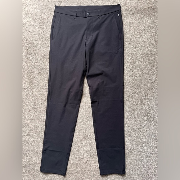 Mens Lululemon Commission Pants Slim Fit 34x32 Warpstreme - Picture 1 of 10